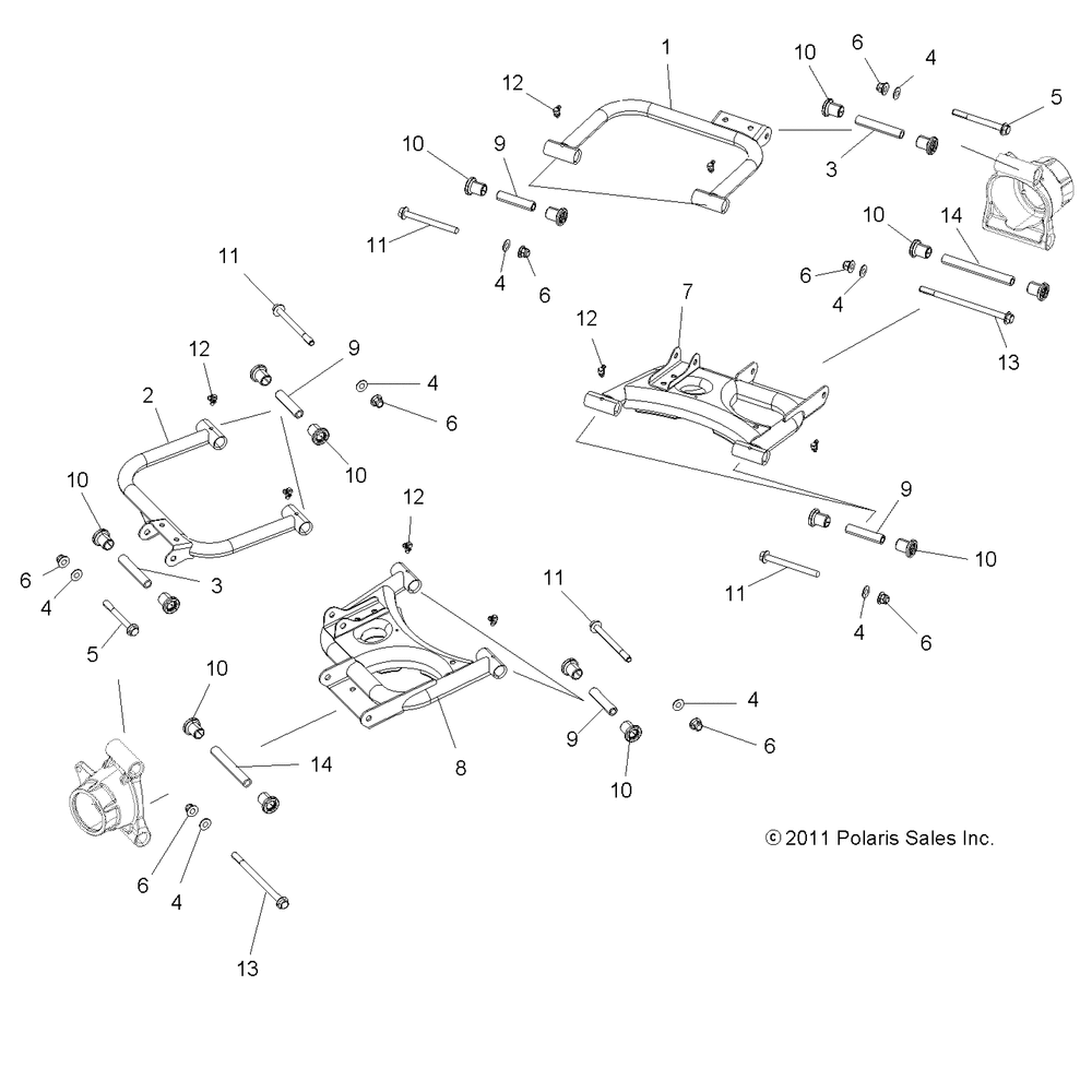 Suspension rear control arms - z14vh57ad_6eai_6eaw