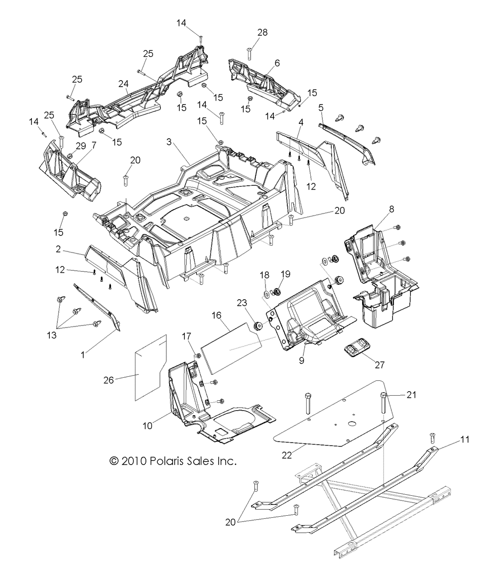 Body rear rack and fenders - z14vh76ac_ad_eai_eak_eaj_eal_eaw