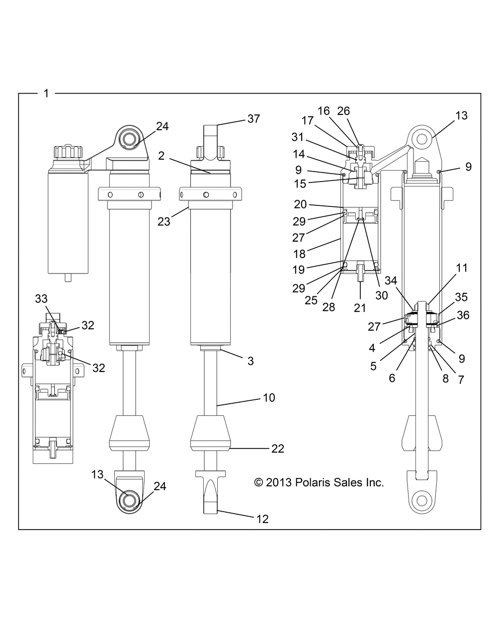 Suspension rear shock - z14vh7eaj_eal