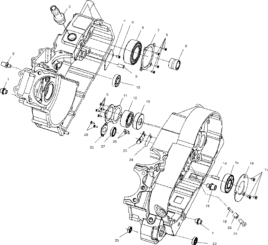 Crankcase bearings - v01cb15cc