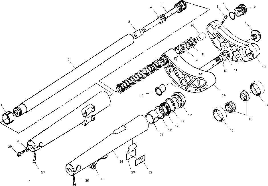 Front forks - v01cb15cc