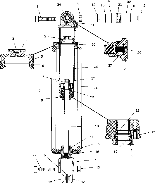 Rear shock - v01cb15cc