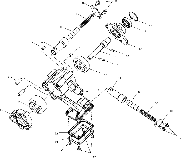 Oil pump - v01cb15cc