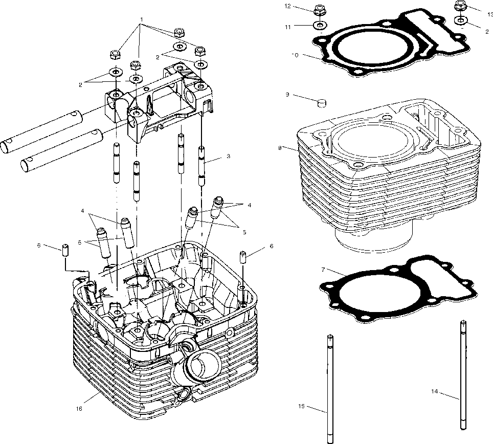 Cylinder and head - v01cb15cc
