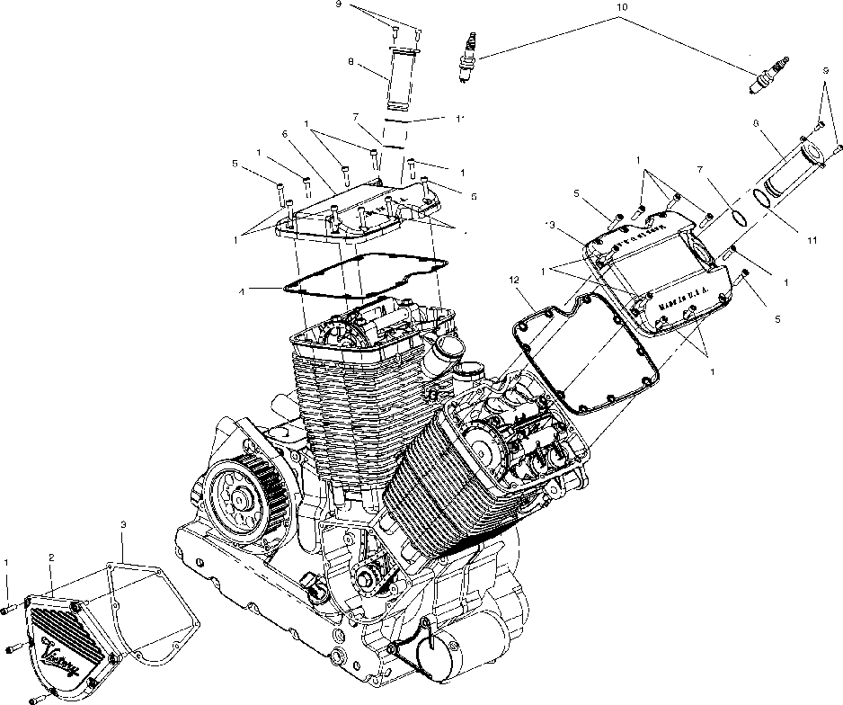 Cam and valve covers - v01cs15da