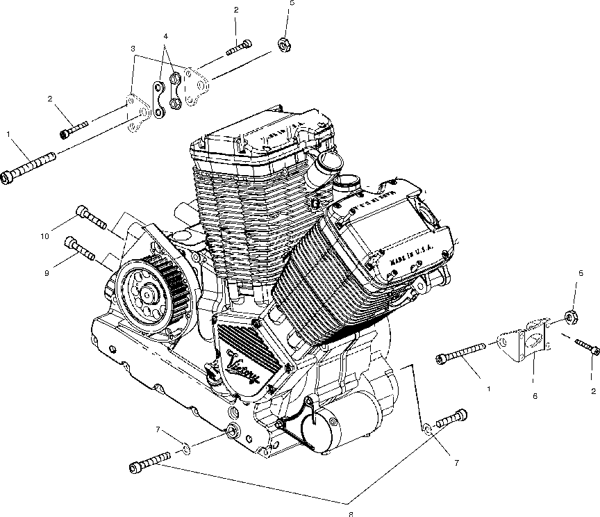 Engine mounting - v02td16