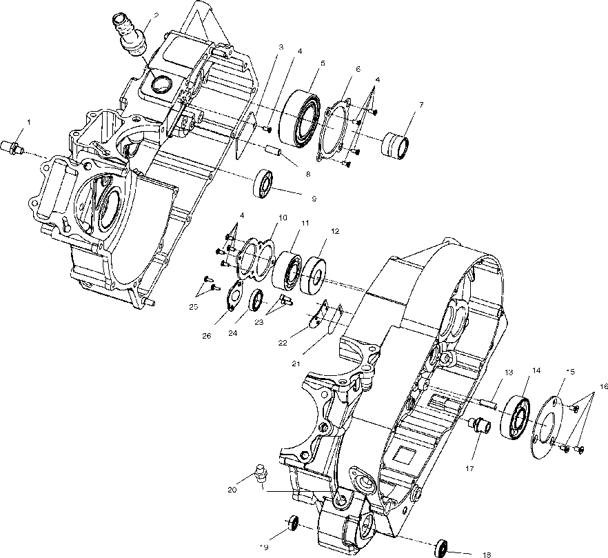 Crankcase bearings - v02td16