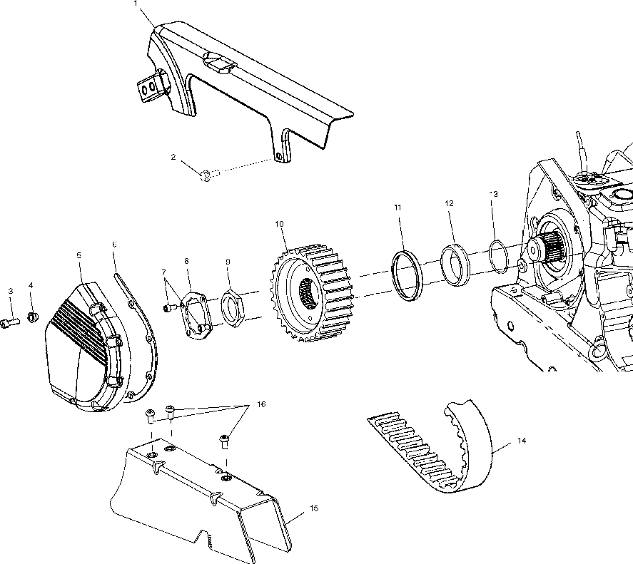 Front drive sprocket - v02td16