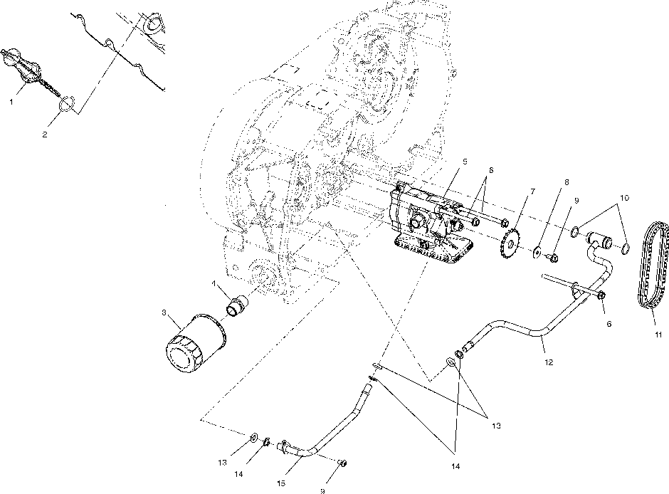 Oil pump mounting - v03cb16