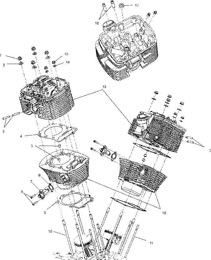 Cylinder and head - v03cb16_all options