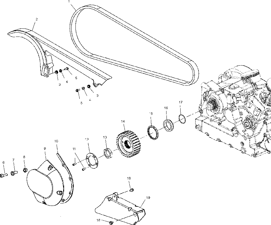 Front drive sprocket - v03gb16