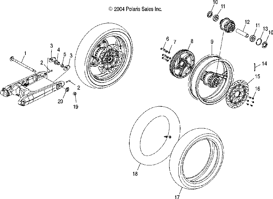 Rear wheel (spoked) - v05ab16_ec16_gb16all options