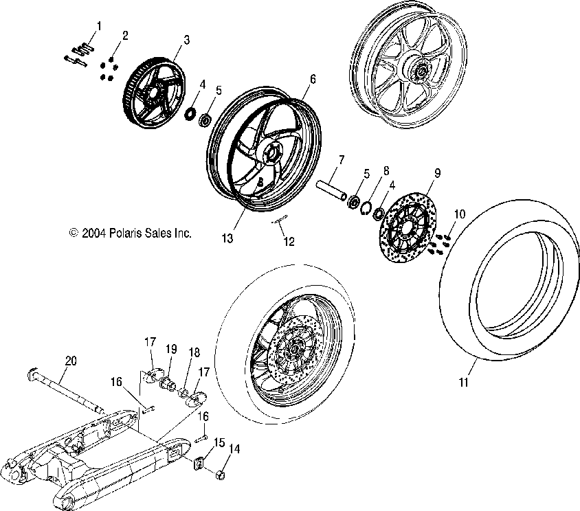 Rear wheel (billet) - v05ab16_ec16_gb16all options