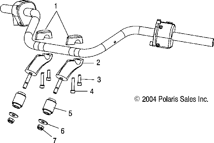 Handlebar mounting - v05ab16da_la_gb16ca_cg_ch_cj_ck_cr_da_dg_dh_dj_dk_dr_la_lg_lh_lj_lk_lr