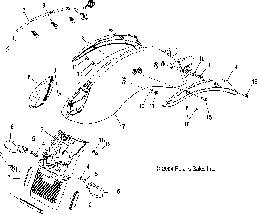 Rear fender and taillight - v05ab16_ec16_gb16all options