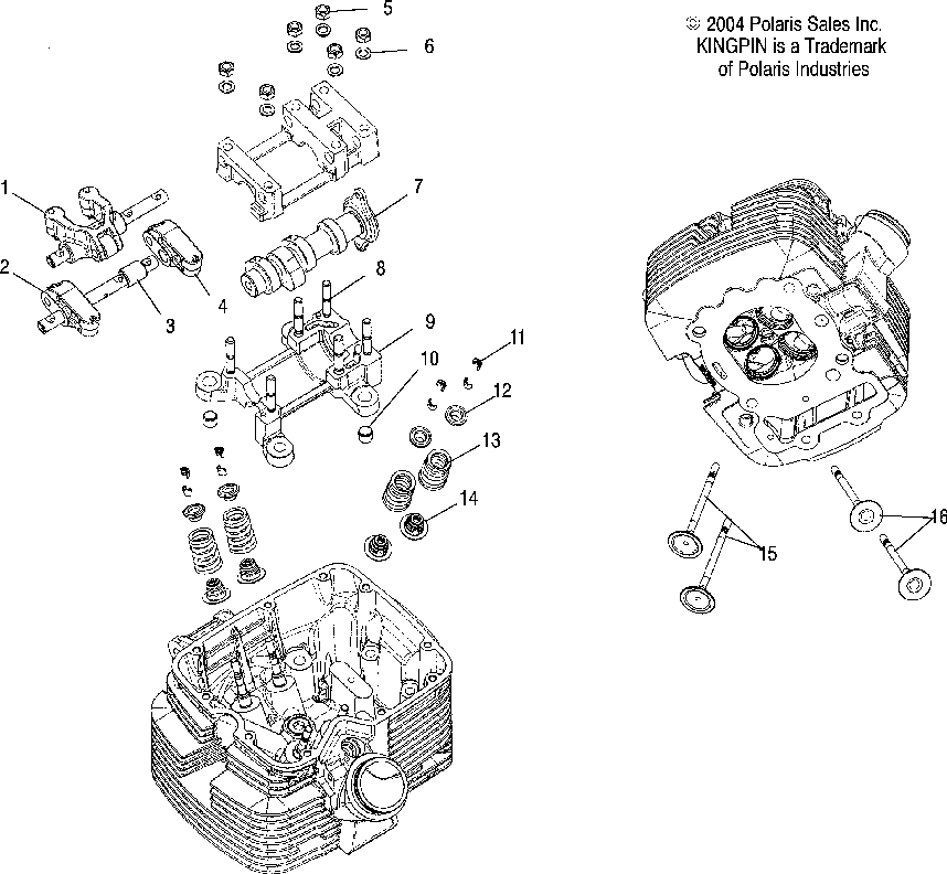 Valve train - v05cb16_dc16