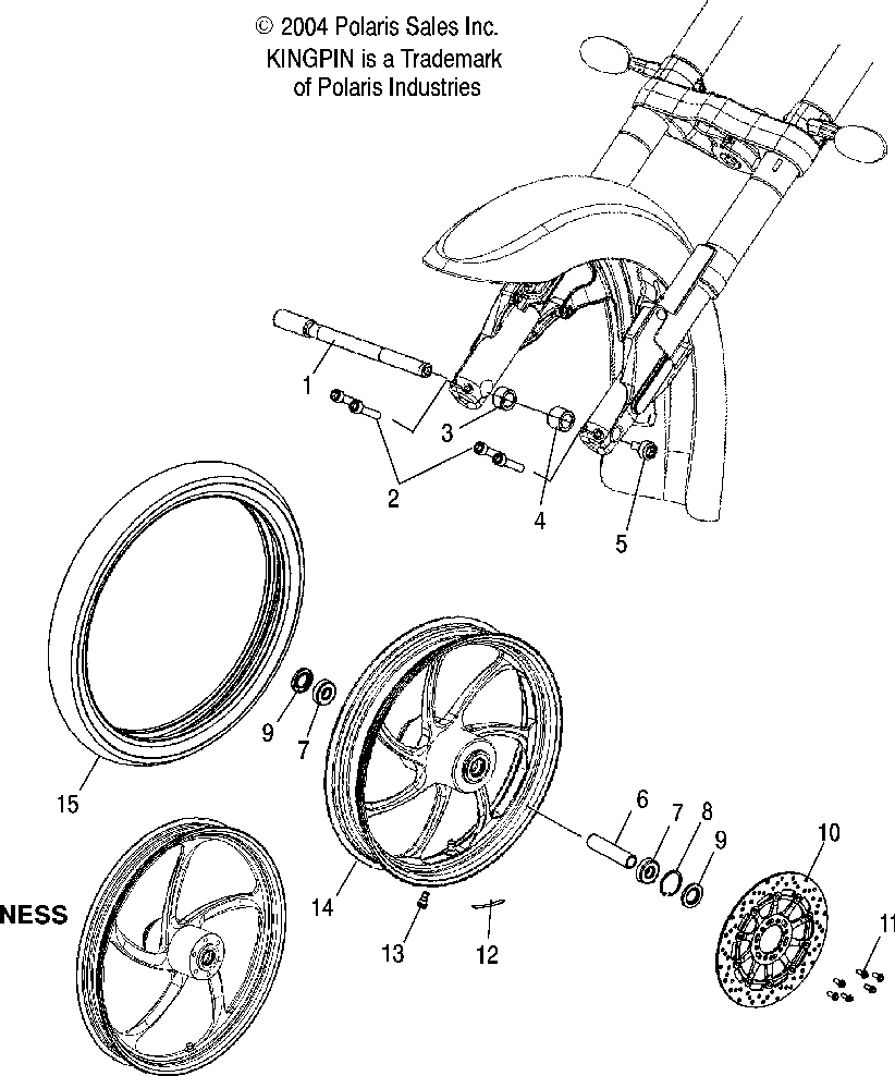 Front wheel (billet) - v05cb16_dc16