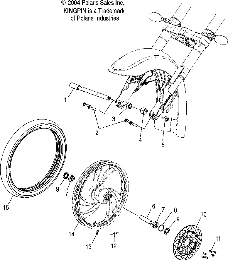 Front wheel (cast) - v05cb16_dc16