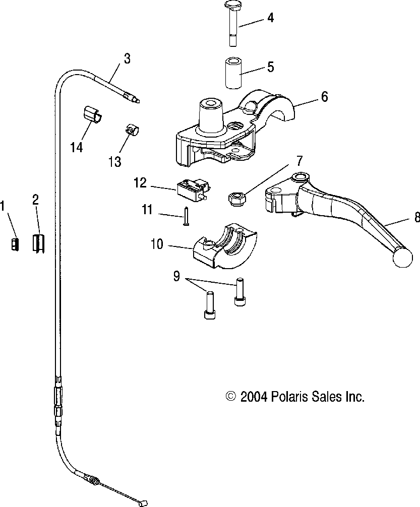 Clutch lever asm. - v05cb16_dc16_all options