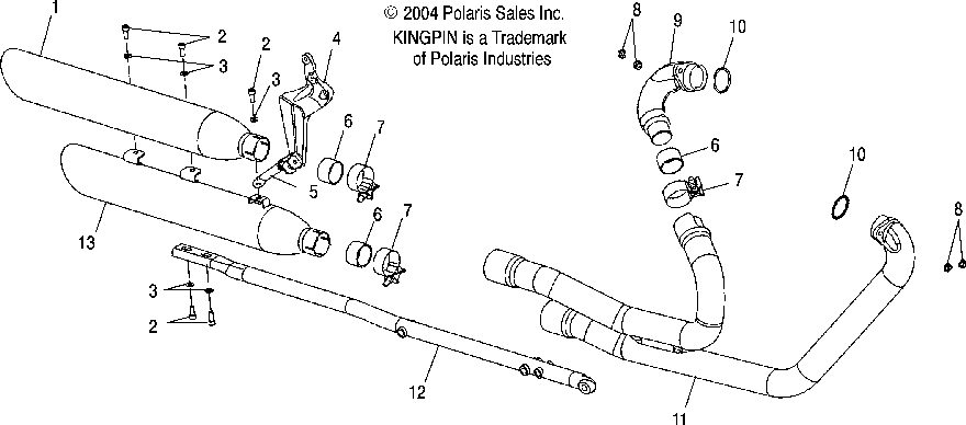 Exhaust system - v05cb16_dc16_all options