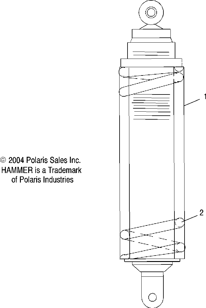 Rear shock - v05hb26