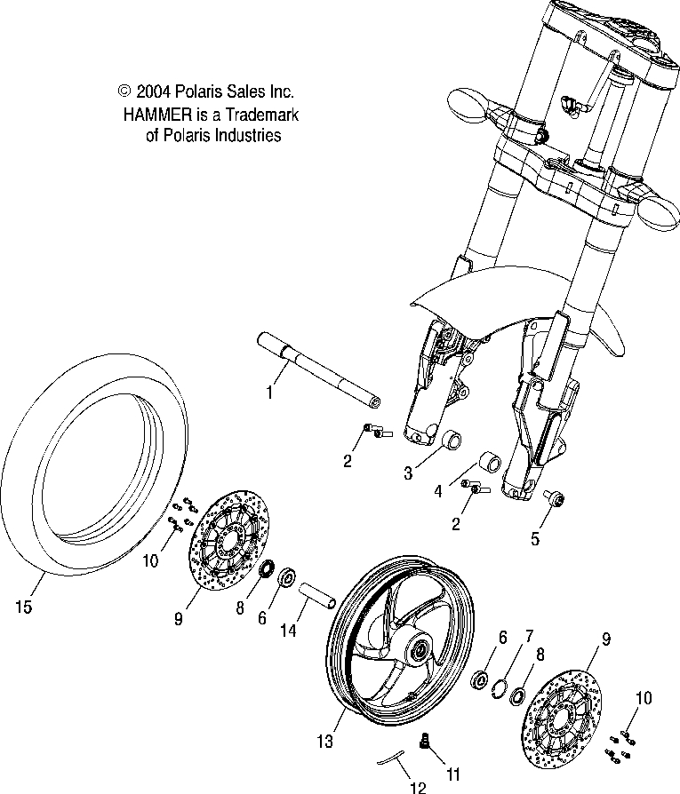 Front wheel (billet) - v05hb26