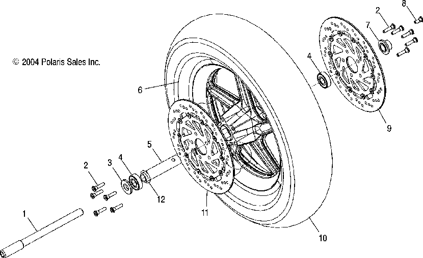 Wheel front (cast) - v05tb16