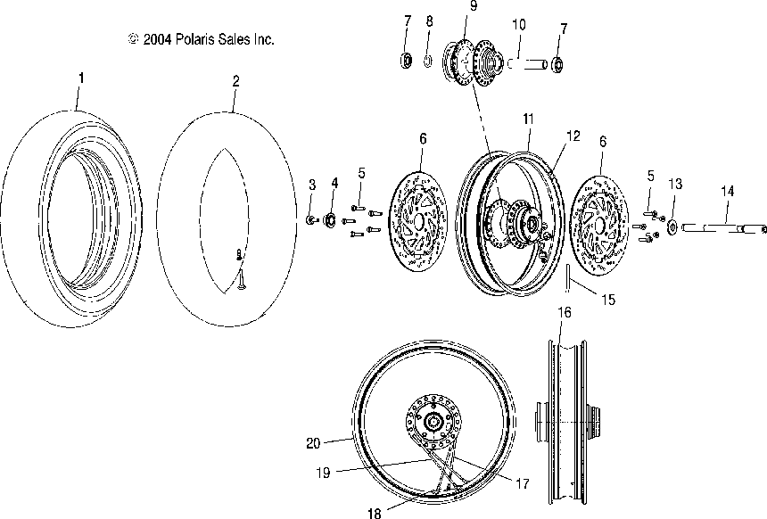 Wheel front (laced) - v05tb16