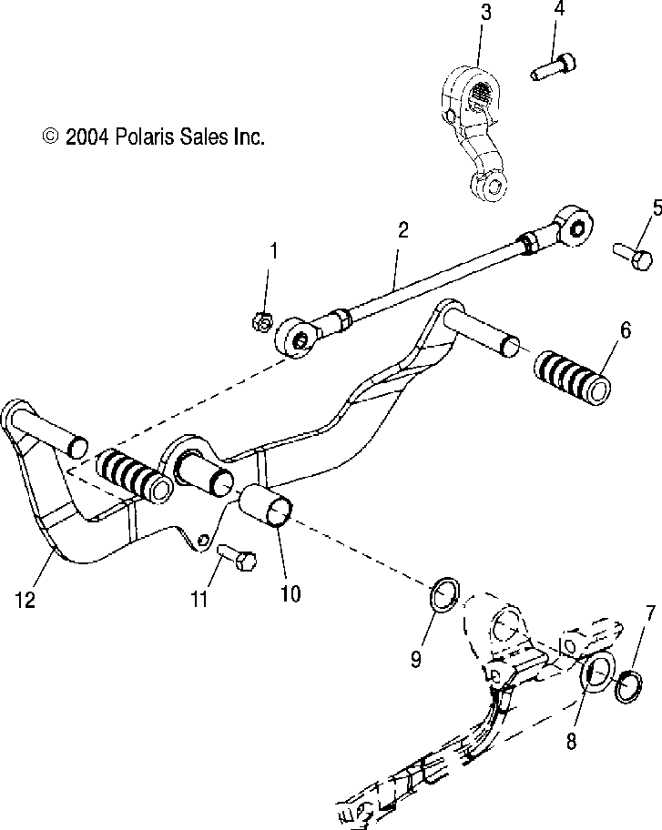 Shift lever - v05tb16