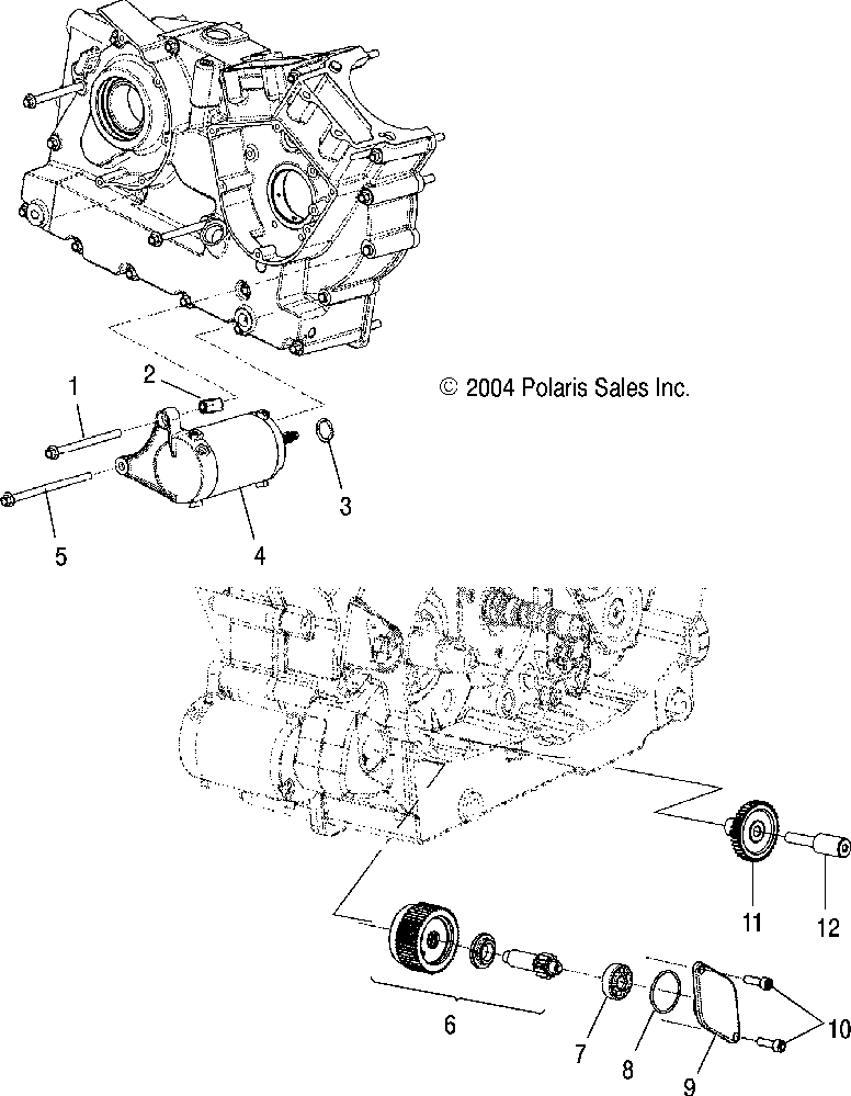 Starter motor - v05tb16