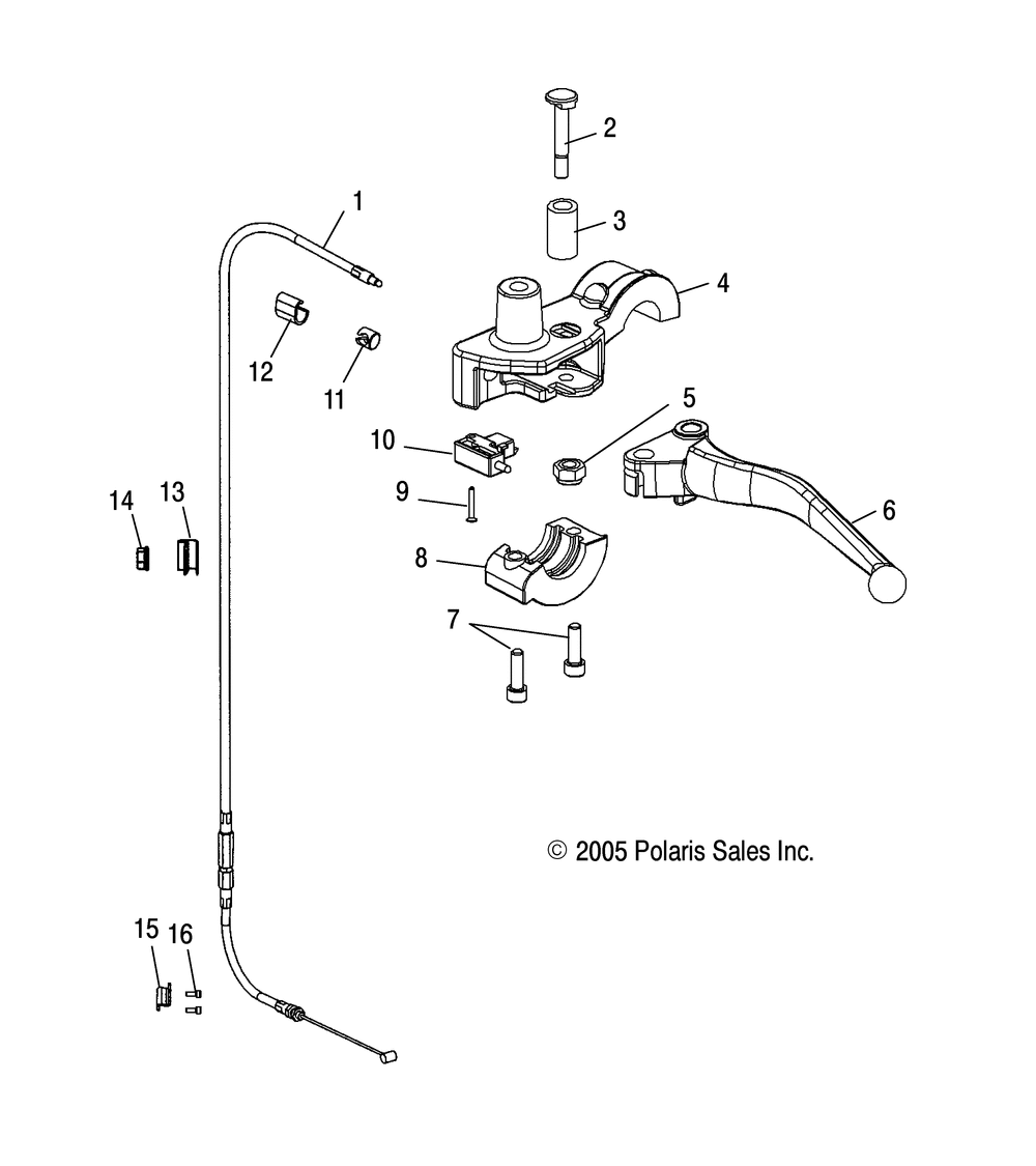 Steering clutch lever asm. - v06xb26_bc26