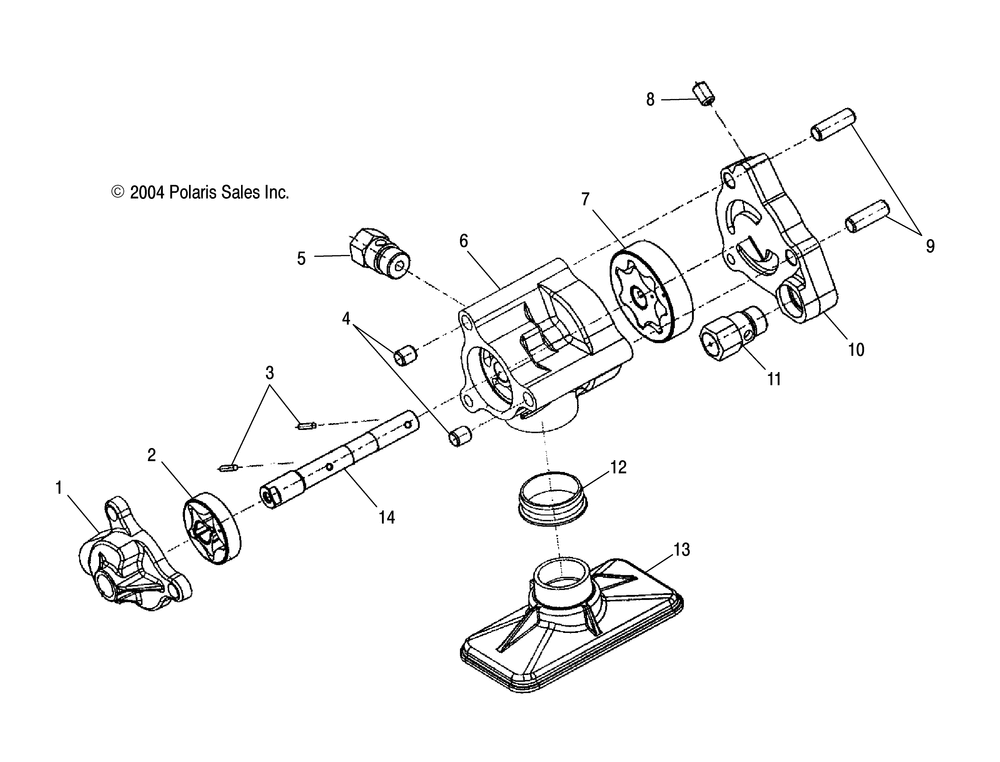 Engine oil pump - v06xb26_bc26