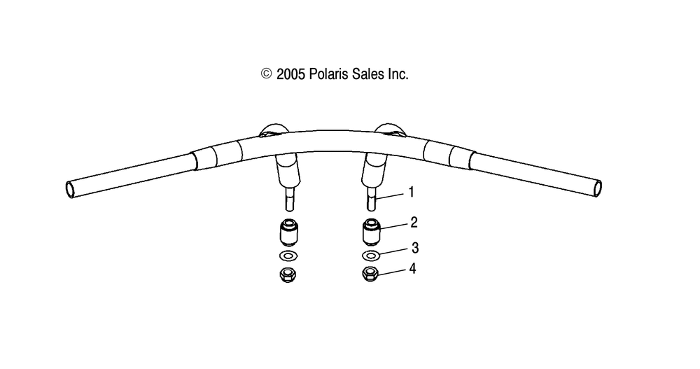 Steering handlebar mounting (ness) - v06xb26_bc26