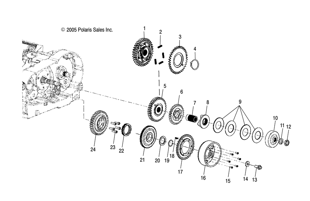 Drive train primary drive - v06xb26_bc26