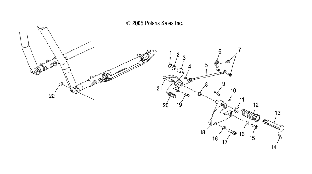 Chassis footpeg l.h._shifter - v06xb26_bc26