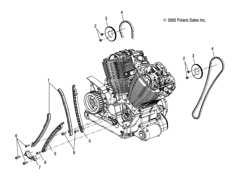 Engine camchain - v06xb26_bc26