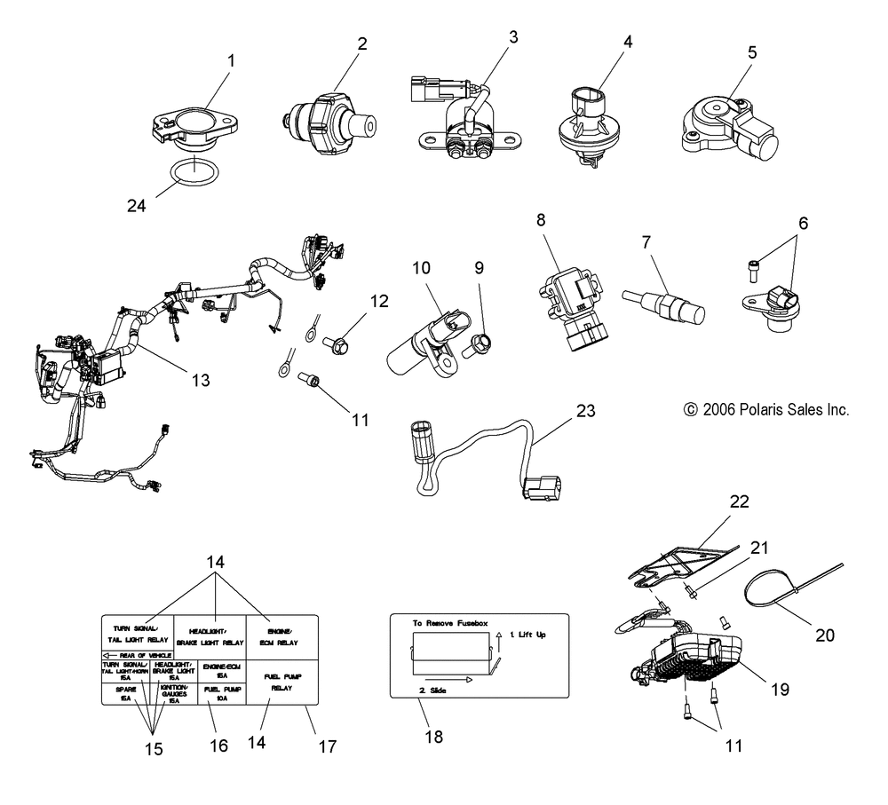 Electrical harnesses sensors and switches - v06xb26_bc26