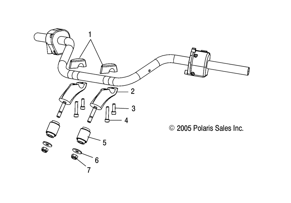 Steering handlebar mounting - v06xb26_bc26