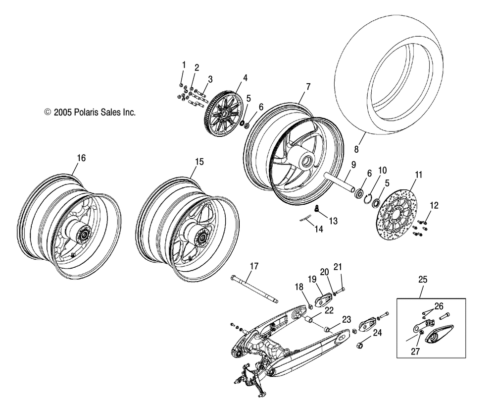 Wheels rear (billet) - v06xb26_bc26