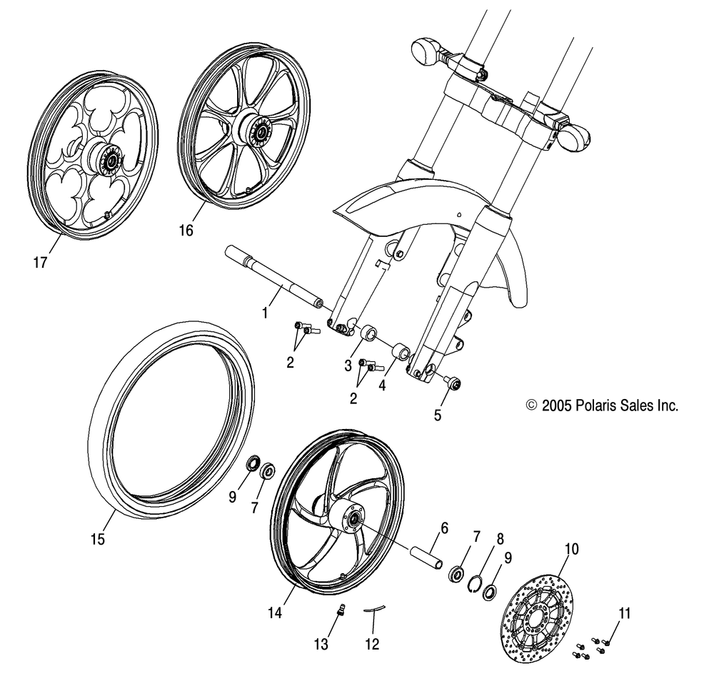 Wheels front (billet) - v06xb26_bc26