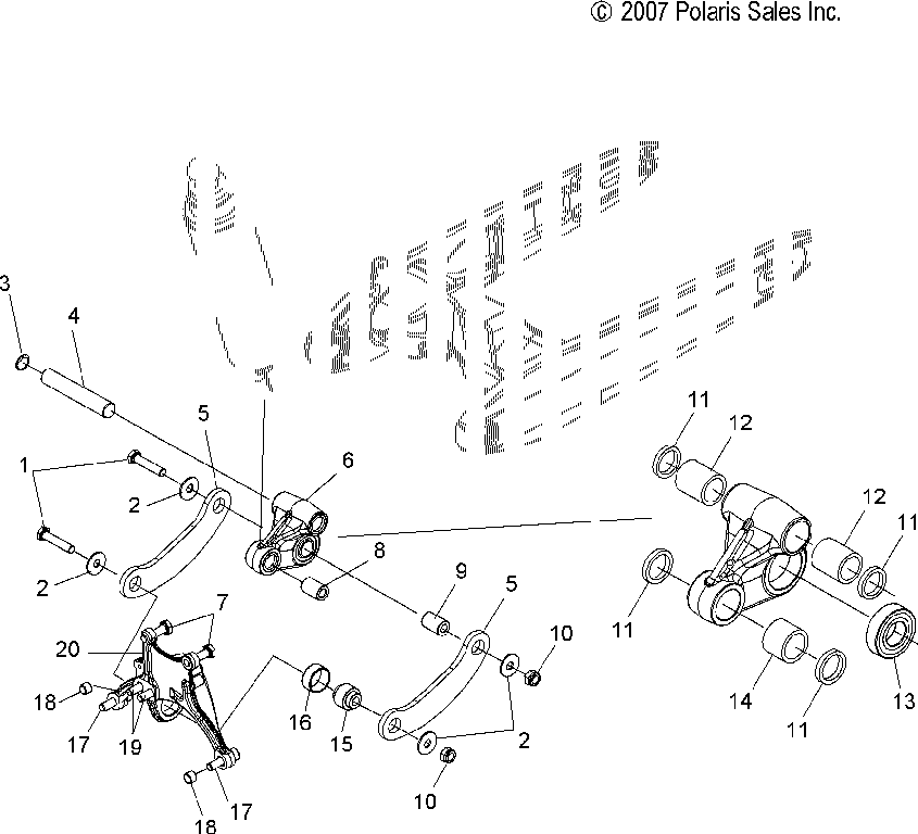 Suspension rear asm. - v08bc26_xb26