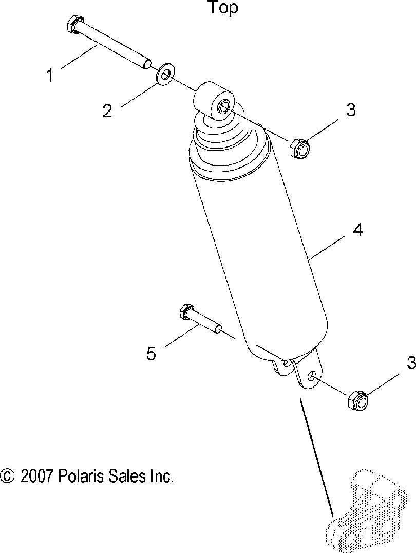 Suspension shock - v08bc26_xb26