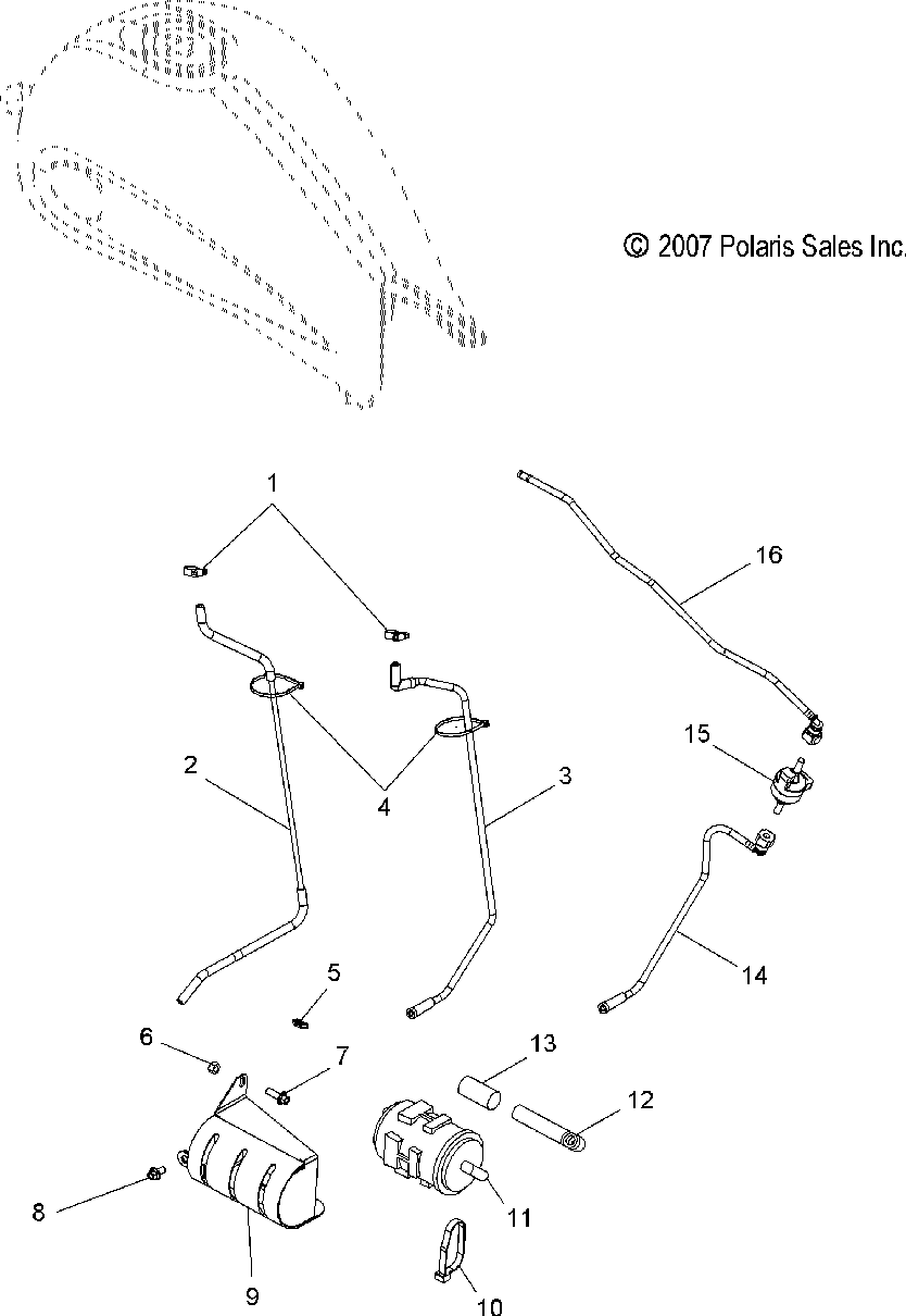 Fuel system evap system (ca) - v08bc26_xb26