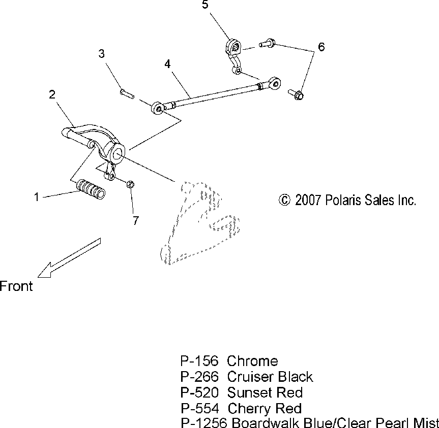 Drive train shift linkage - v08bc26_xb26 all options