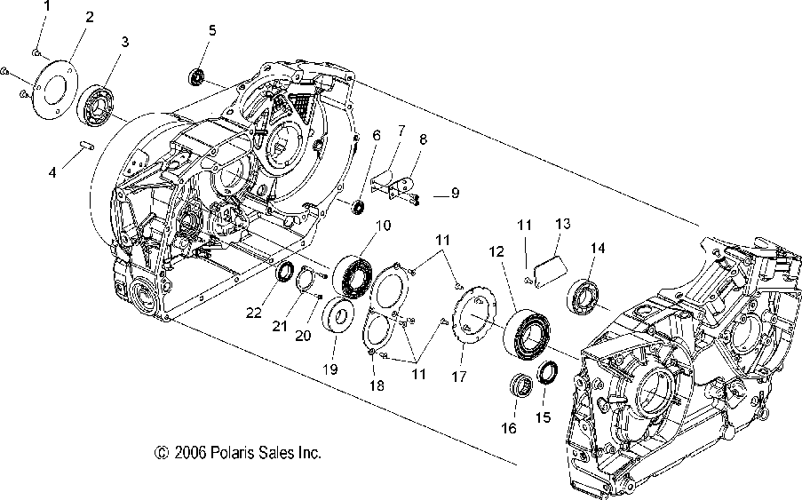 Engine crankcase bearings - v08bc26_xb26 all options