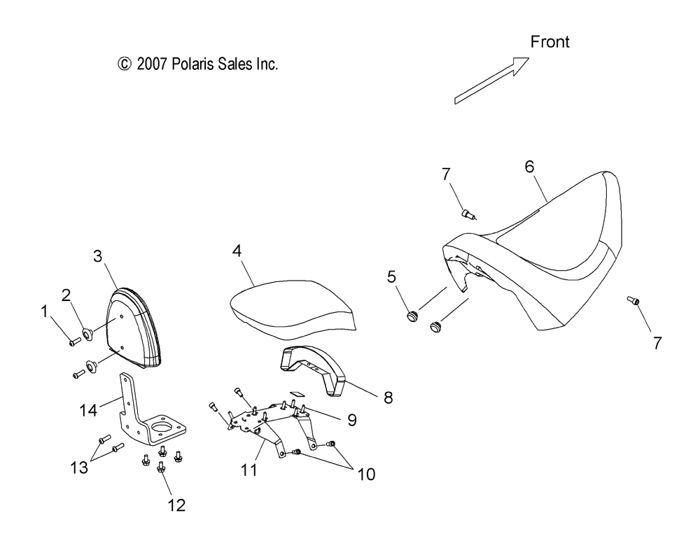 Body seat and backrest - v08cb26_cd26_pb26