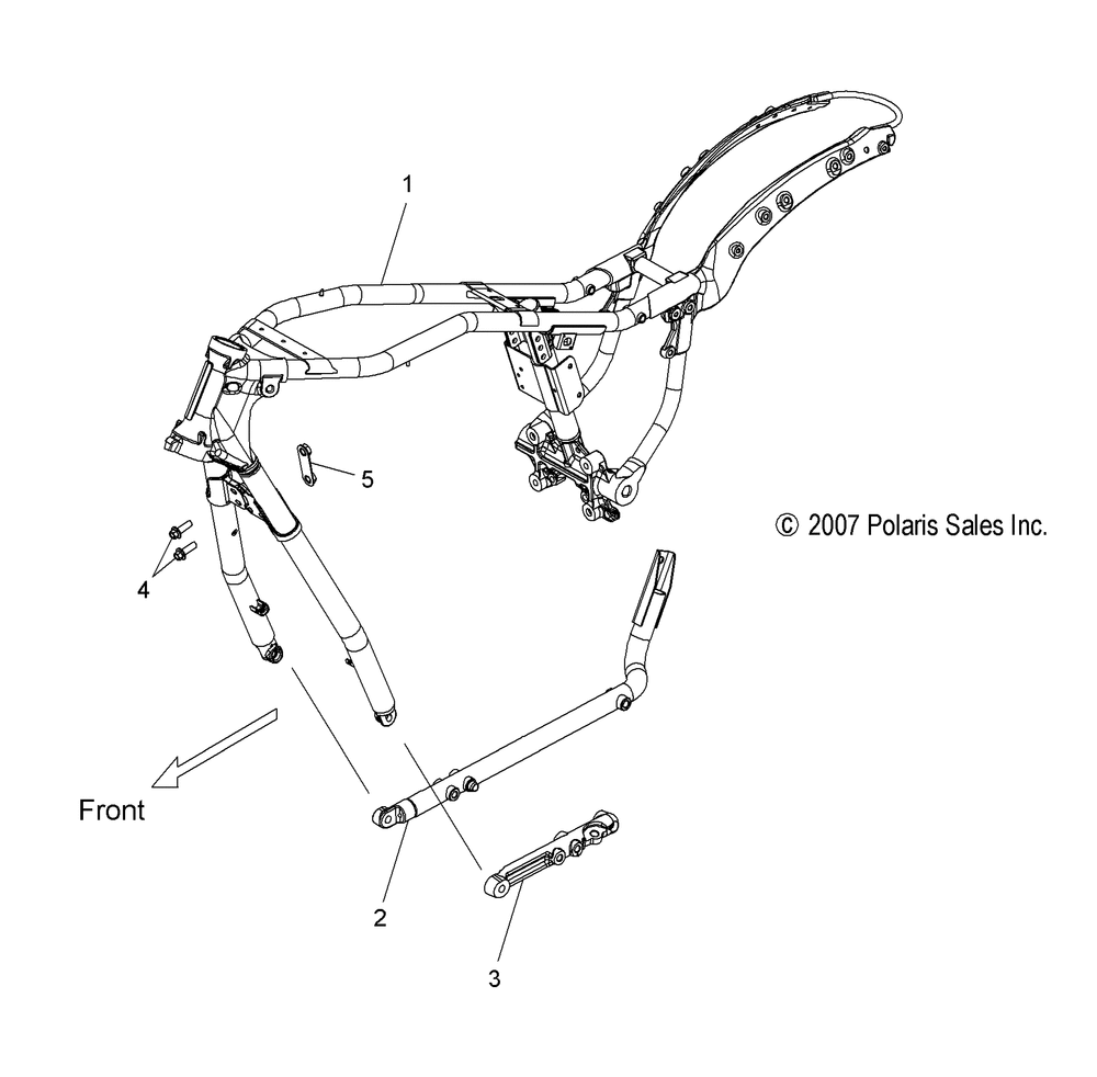 Chassis frame - v08cb26_cd26_pb26