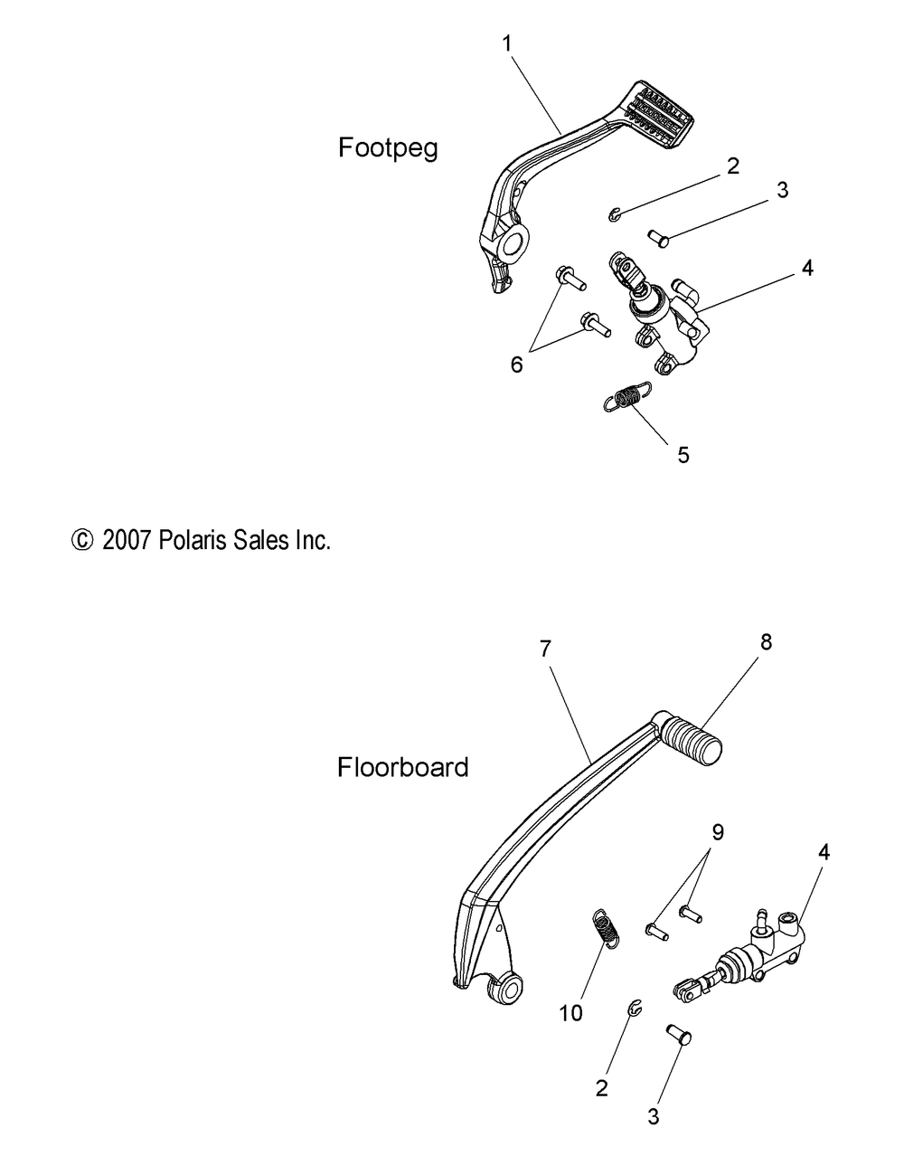 Brakes brake pedal and rear master cylinder - v08cb26_cd26_pb26