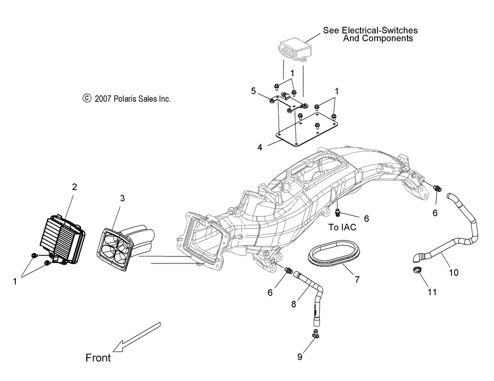 Engine air intake - v08sb36_sd36