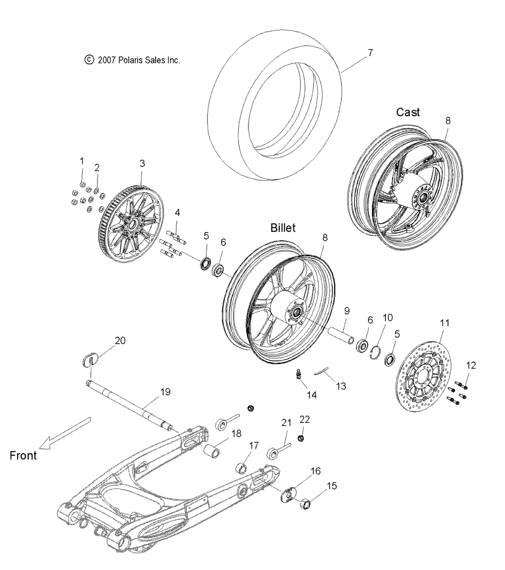 Wheels rear - v08sb36_sd36